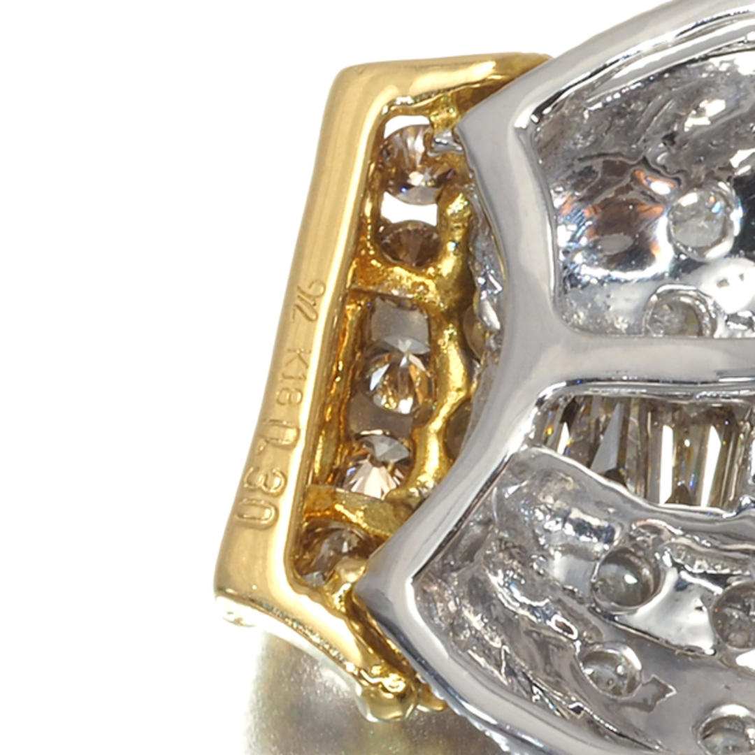 アメリカ通販ファッション ペンダントトップ 笠原真寿美 ダイヤ クラウンクロス 0.30ct ダイヤモンド