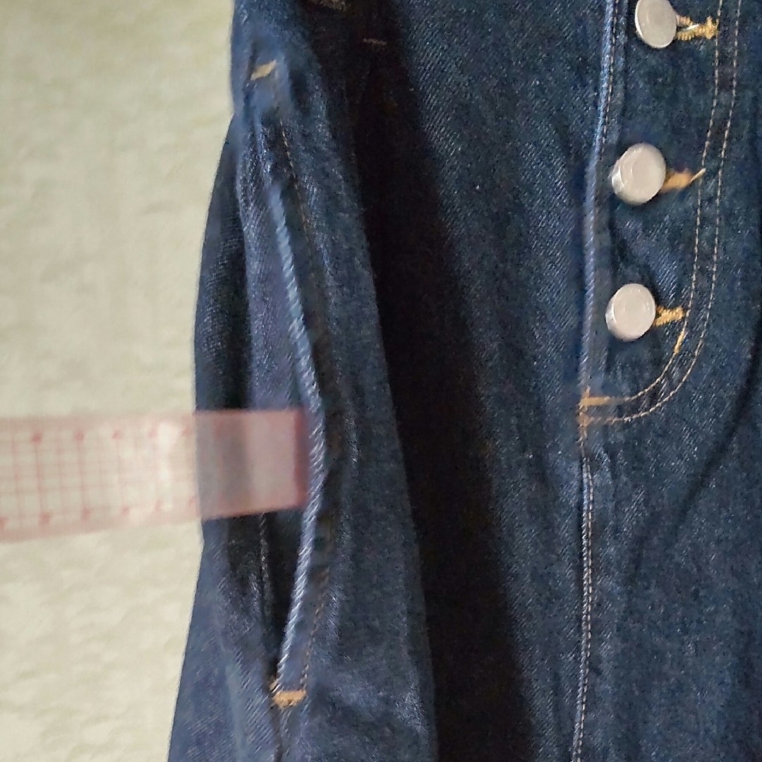 【ブルーデニムスカート】　ハイウエスト レディースのスカート(ロングスカート)の商品写真