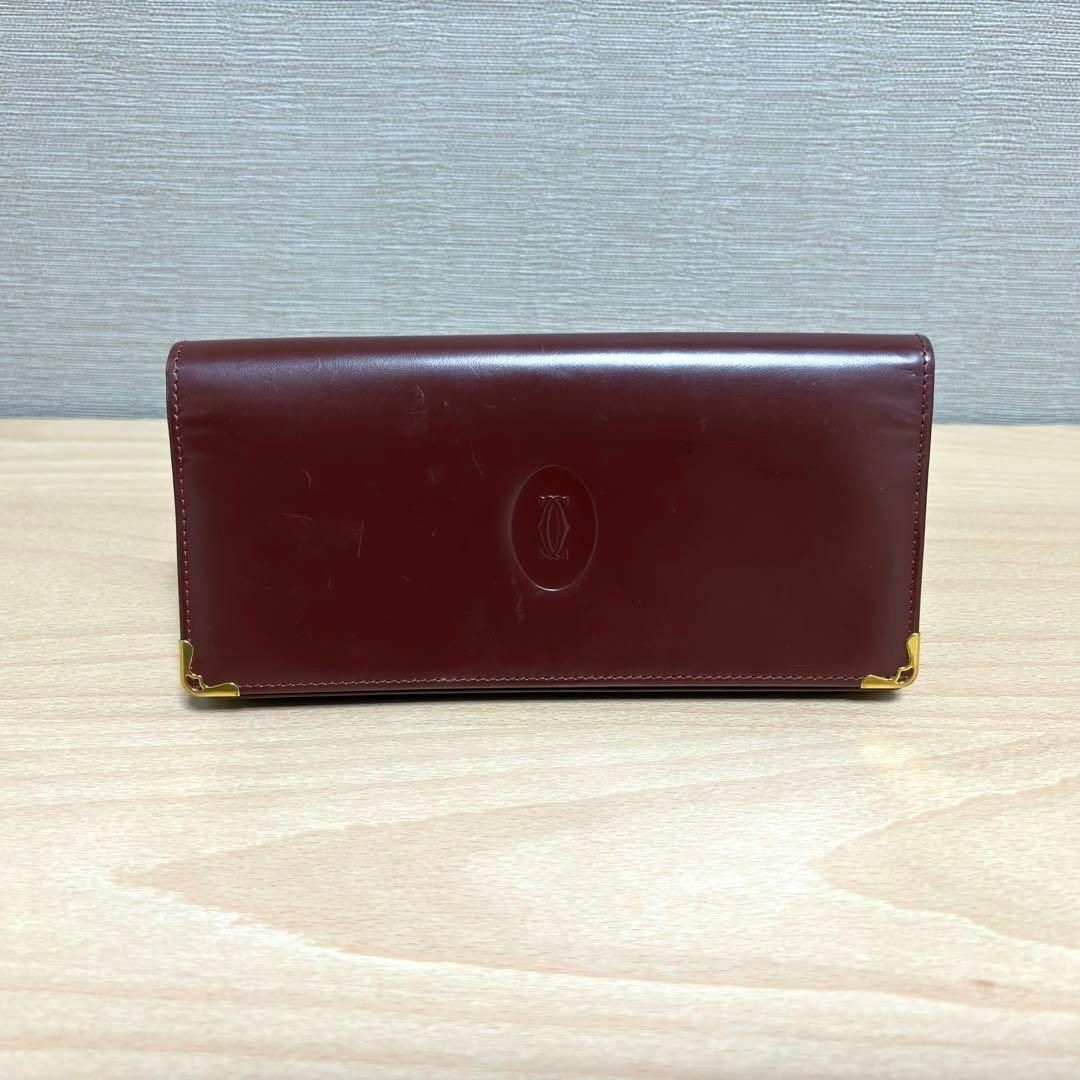 ★美品★ Cartier カルティエ マストライン レザー 二つ折り 長財布