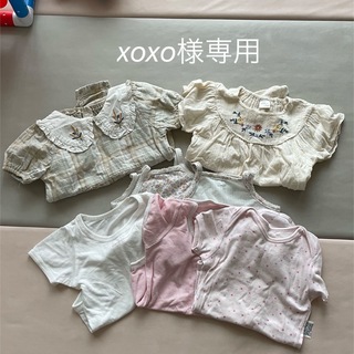 ユニクロ(UNIQLO)の【xoxo様専用　お得】キッズ　インナー　サイズ90×3、サイズ80(下着)