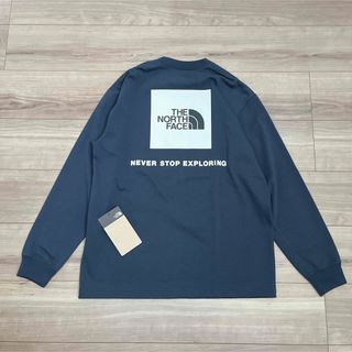 THE NORTH FACE  ロングスリーブバックスクエアロゴティー （メンズ