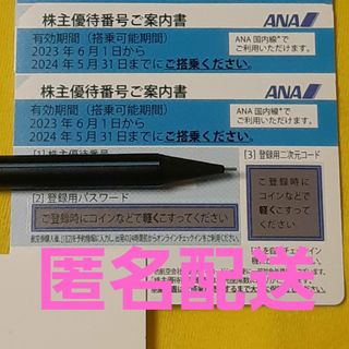 エーエヌエー(ゼンニッポンクウユ)(ANA(全日本空輸))のANA 株主優待券 全日空 2枚 株主優待番号ご案内書(その他)