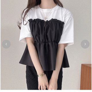 シマムラ(しまむら)の新品　タグ付き　koko しまむら　ビスチェドッキングプルオーバー(Tシャツ(半袖/袖なし))