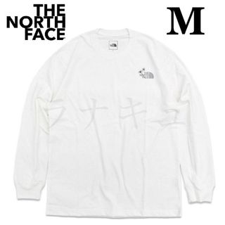 ザノースフェイス(THE NORTH FACE)の☆未使用☆ ノースフェイス　NT82332　M　ロングスリーブフラワーロゴティー(Tシャツ/カットソー(七分/長袖))