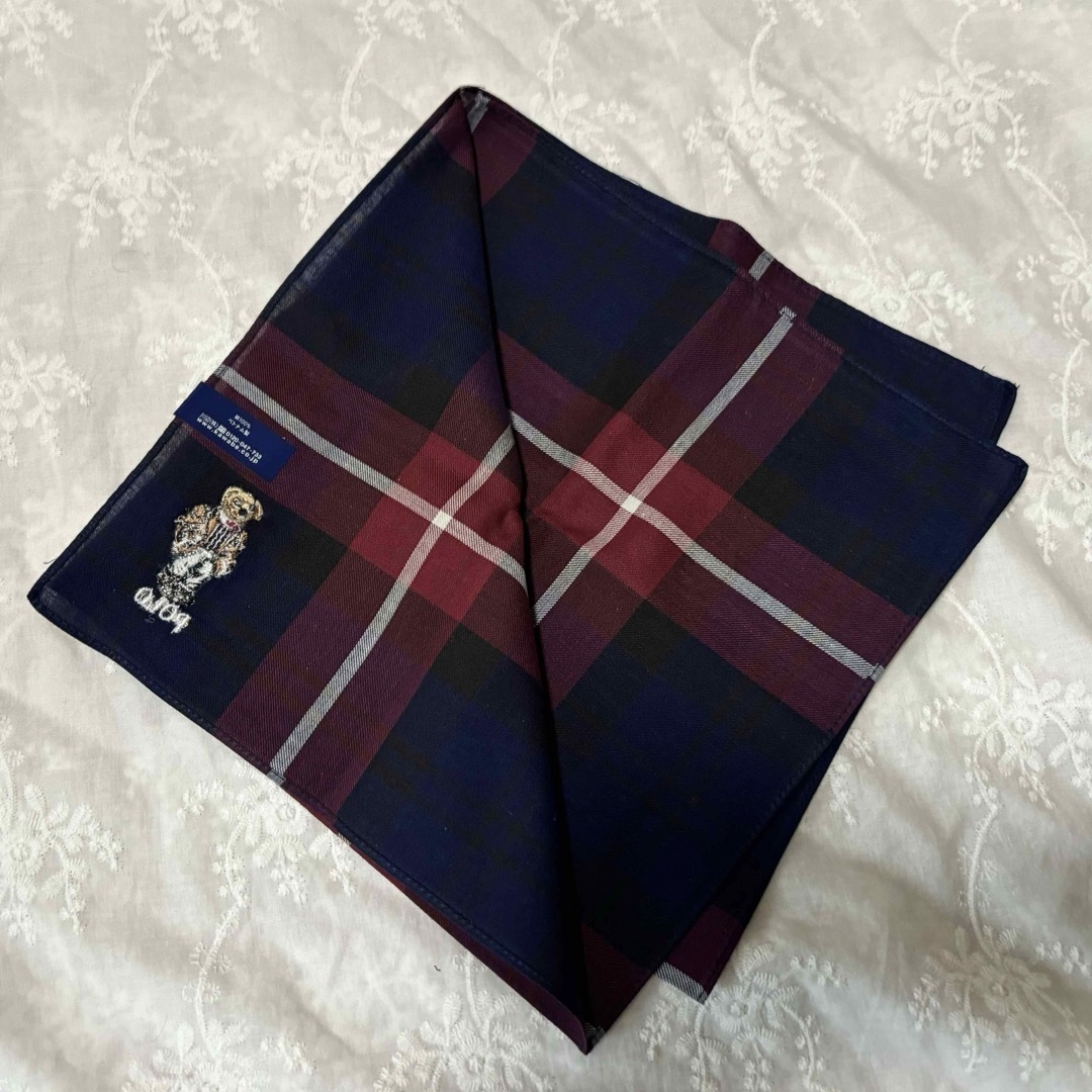 POLO RALPH LAUREN(ポロラルフローレン)の【新品】POLO RALPH LAUREN ベア タオルハンカチ×ハンカチセット メンズのファッション小物(ハンカチ/ポケットチーフ)の商品写真