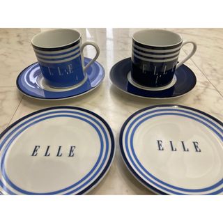 エル(ELLE)のELLE　ニッコー　カップ&ソーサー　ケーキ皿　セット(食器)