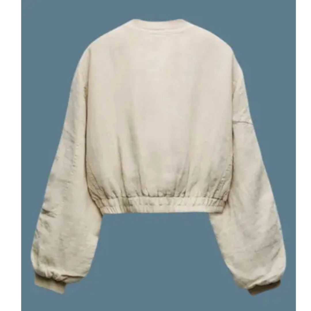 ZARA(ザラ)の新品未使用 タグ付 ZARA  LINEN BOMBER JACKET レディースのジャケット/アウター(その他)の商品写真