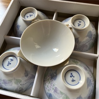 茶碗　5客　紫陽花(食器)