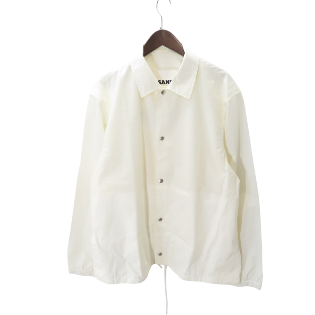 JIL SANDER 20aw 20aw Logo Print Coach Jacket Ivory Size-50 JIL SANDER 20aw 20aw Logo Print Coach Jacket Ivory Size-50