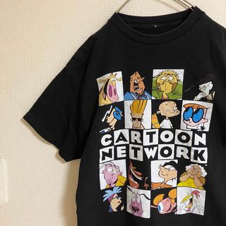 ティービーアンドムービー(TV&MOVIE)のカートゥーンネットワーク海外アニメキャラクターTシャツtシャツビッグロゴtee(Tシャツ/カットソー(半袖/袖なし))