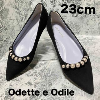 オデットエオディール(Odette e Odile)の【送料無料】odetto e Odileブラックスエード23cm(ハイヒール/パンプス)