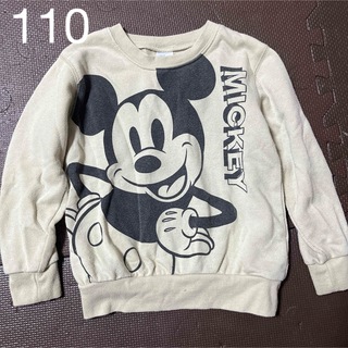 ディズニー(Disney)のミッキー　トレーナー　110(Tシャツ/カットソー)