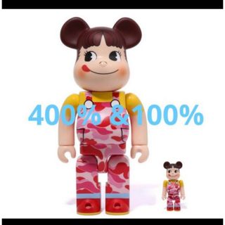 メディコムトイ(MEDICOM TOY)のBE＠RBRICK BAPE(R)×ペコちゃん 100% & 400%(キャラクターグッズ)