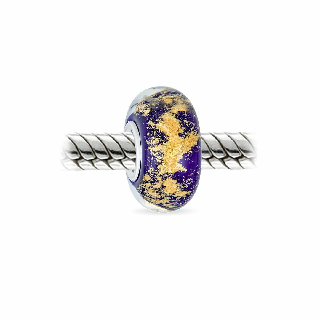 色:パープルBling Jewelry ムラノガラス .925 スターリング レディースのアクセサリー(その他)の商品写真