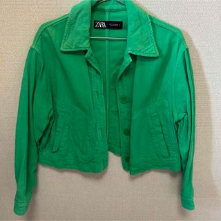 ザラ(ZARA)のZARA グリーン　ジャケット(その他)