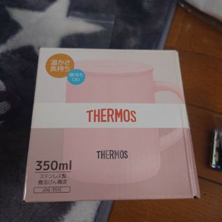 サーモス(THERMOS)の真空断熱マグカップ JDG-351C パウダーピンク(グラス/カップ)