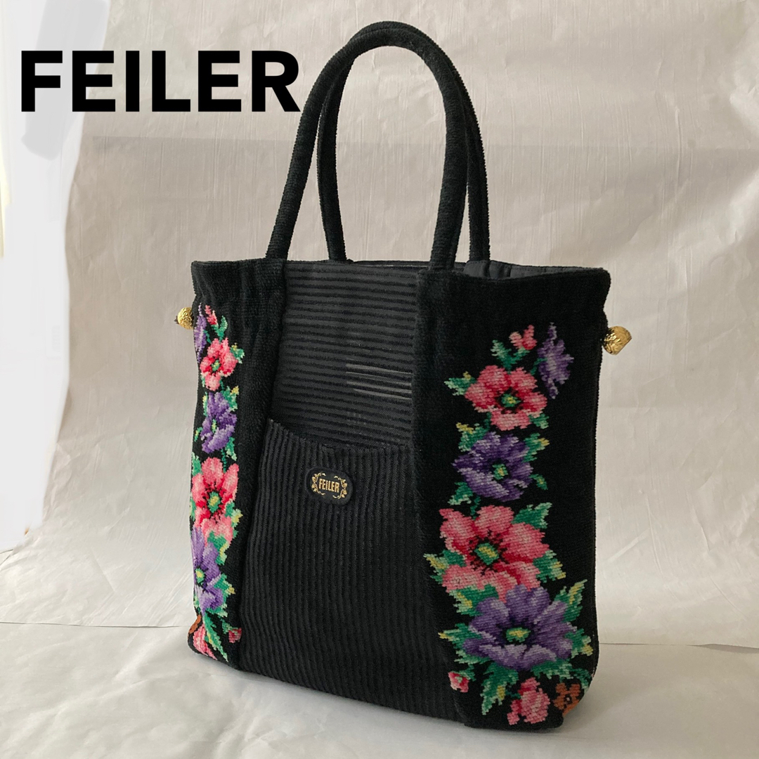 FEILER(フェイラー)のFEILER フェイラー 花柄 タオル生地 トートバッグ シュニール織 メッシュ レディースのバッグ(トートバッグ)の商品写真