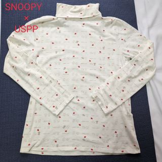 SNOOPY×USPP  トップス　カットソー　タートルネック　日本製(カットソー(長袖/七分))