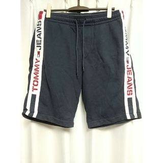 トミージーンズ(TOMMY JEANS)のTOMMY JEANS ライン スウェット ハーフパンツ L トミー ジーンズ(ショートパンツ)