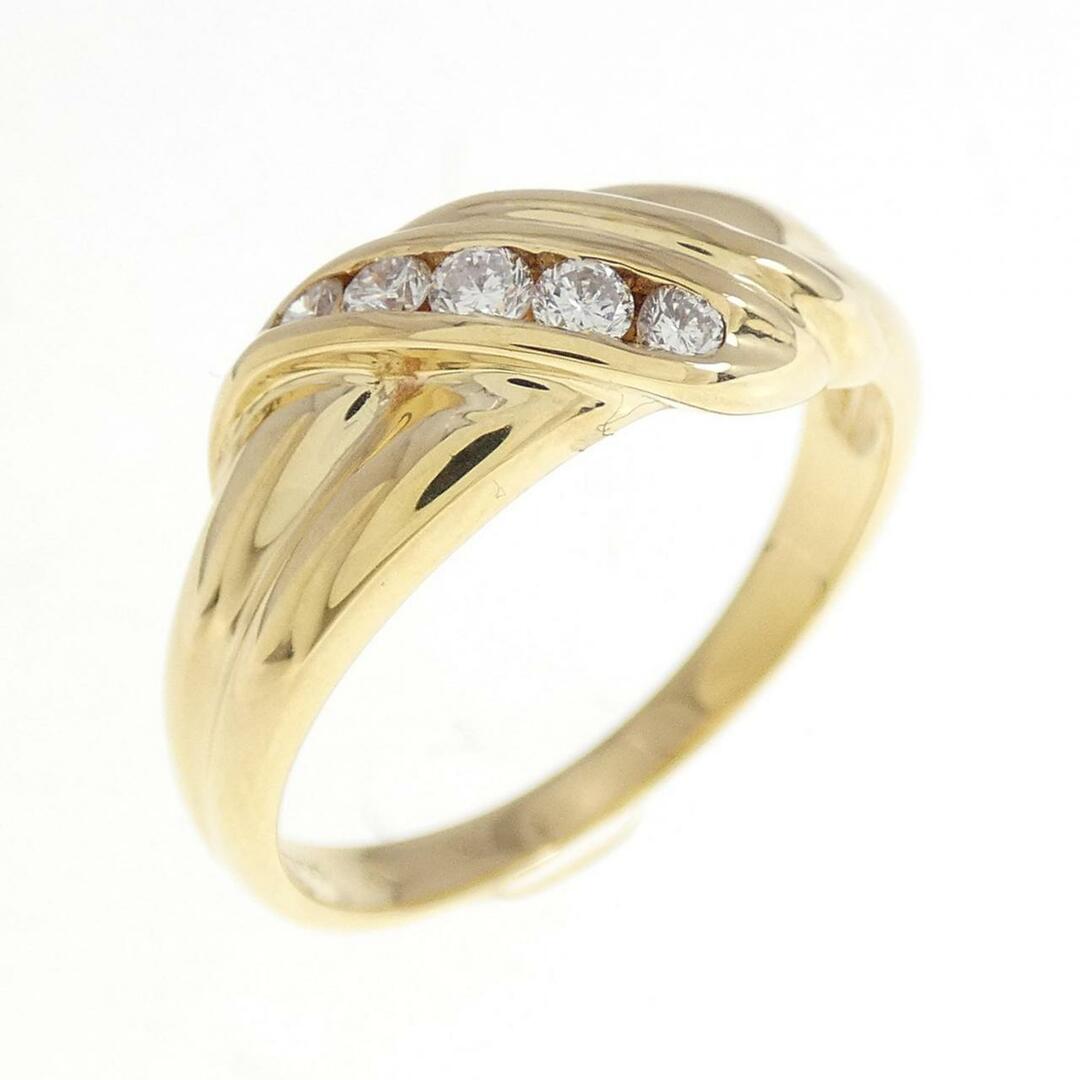 750YG ダイヤモンド リング レディースのアクセサリー(リング(指輪))の商品写真