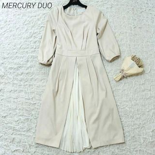 MERCURY DUO マーキュリーデュオ プリーツ 背中リボン ワンピース