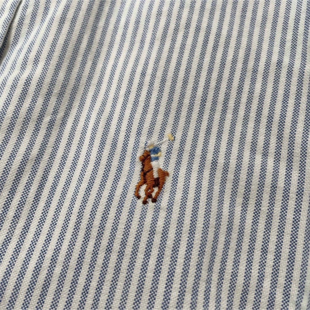 POLO RALPH LAUREN(ポロラルフローレン)のポロラルフローレン　現行タグ　ポニー刺繍　ストライプ　コットンボタンダウンシャツ レディースのトップス(シャツ/ブラウス(長袖/七分))の商品写真