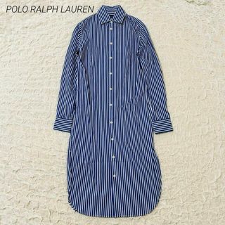 POLO RALPH LAUREN - 現行に近い✨️ポロラルフローレン ストライプシャツワンピース