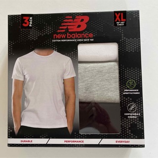 ニューバランス(New Balance)のニューバランス　コットンパフォーマンスクルーネックTシャツ　XL 3枚組　TEE(Tシャツ/カットソー(半袖/袖なし))