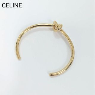 セリーヌ(celine)の極美品✨セリーヌ バングル 金 ゴールド ノットエクストラシンブレスレット C1(ブレスレット/バングル)