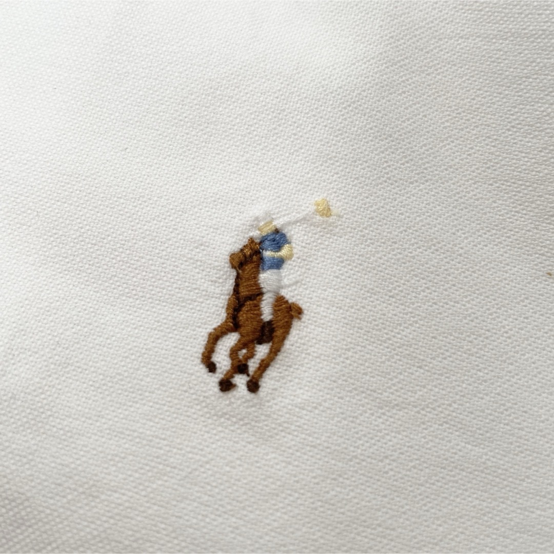 POLO RALPH LAUREN(ポロラルフローレン)のポロラルフローレン　現行タグ　ポニー刺繍　ホワイト　コットンボタンダウンシャツ レディースのトップス(シャツ/ブラウス(長袖/七分))の商品写真