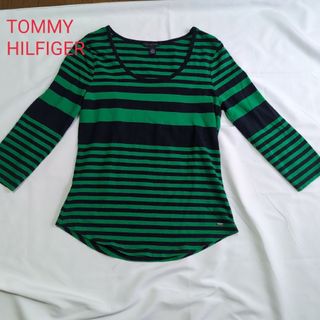 トミーヒルフィガー(TOMMY HILFIGER)のTOMMY HILFIGER  トップス　カットソー　Ｔシャツ ボーダー(カットソー(長袖/七分))