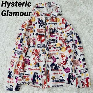 ヒステリックグラマー(HYSTERIC GLAMOUR)のヒステリックグラマー　パーカー　ジャケット　Mサイズ　ガール　総柄　マルチカラー(その他)