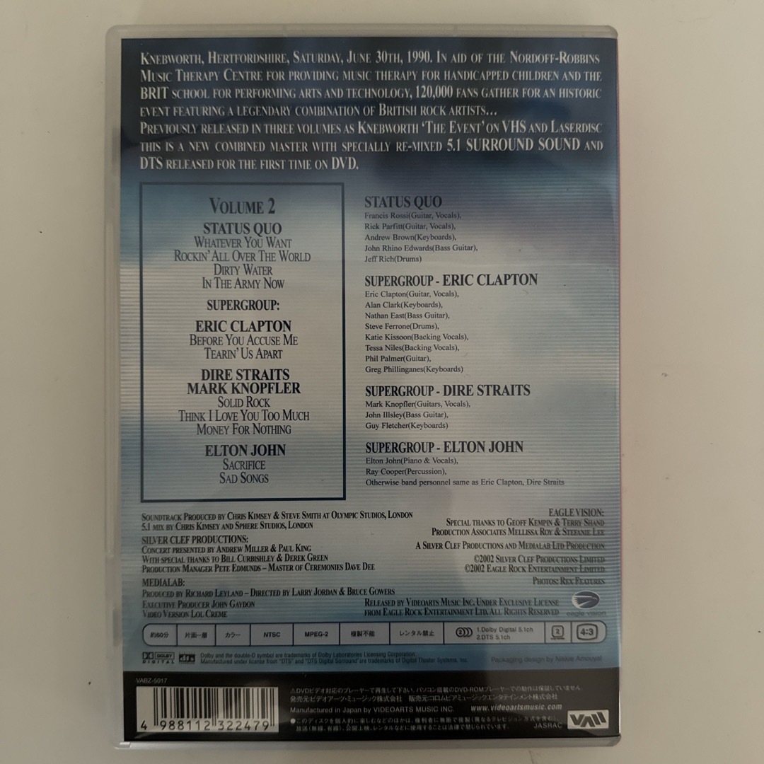 ネブワース1990〜DVD Vol.1~3 エンタメ/ホビーのDVD/ブルーレイ(ミュージック)の商品写真