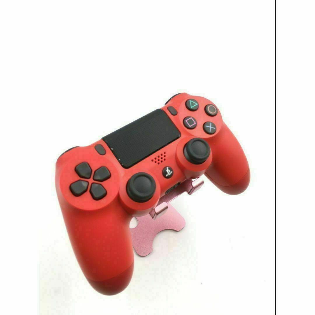 美品 PS4 コントローラー DUALSHOCK4 純正 レッド　b-638 エンタメ/ホビーのゲームソフト/ゲーム機本体(その他)の商品写真