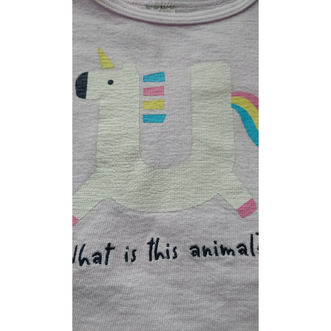 美品♡【サイズ95】ユニコーン 半袖 Tシャツ ラベンダー キッズ/ベビー/マタニティのキッズ服女の子用(90cm~)(Tシャツ/カットソー)の商品写真