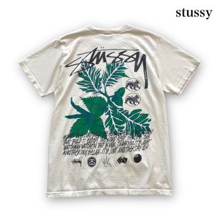 ステューシー(STUSSY)の【stussy】ステューシー 半袖Tシャツ リーフ柄バックプリント 8ボール(Tシャツ/カットソー(半袖/袖なし))