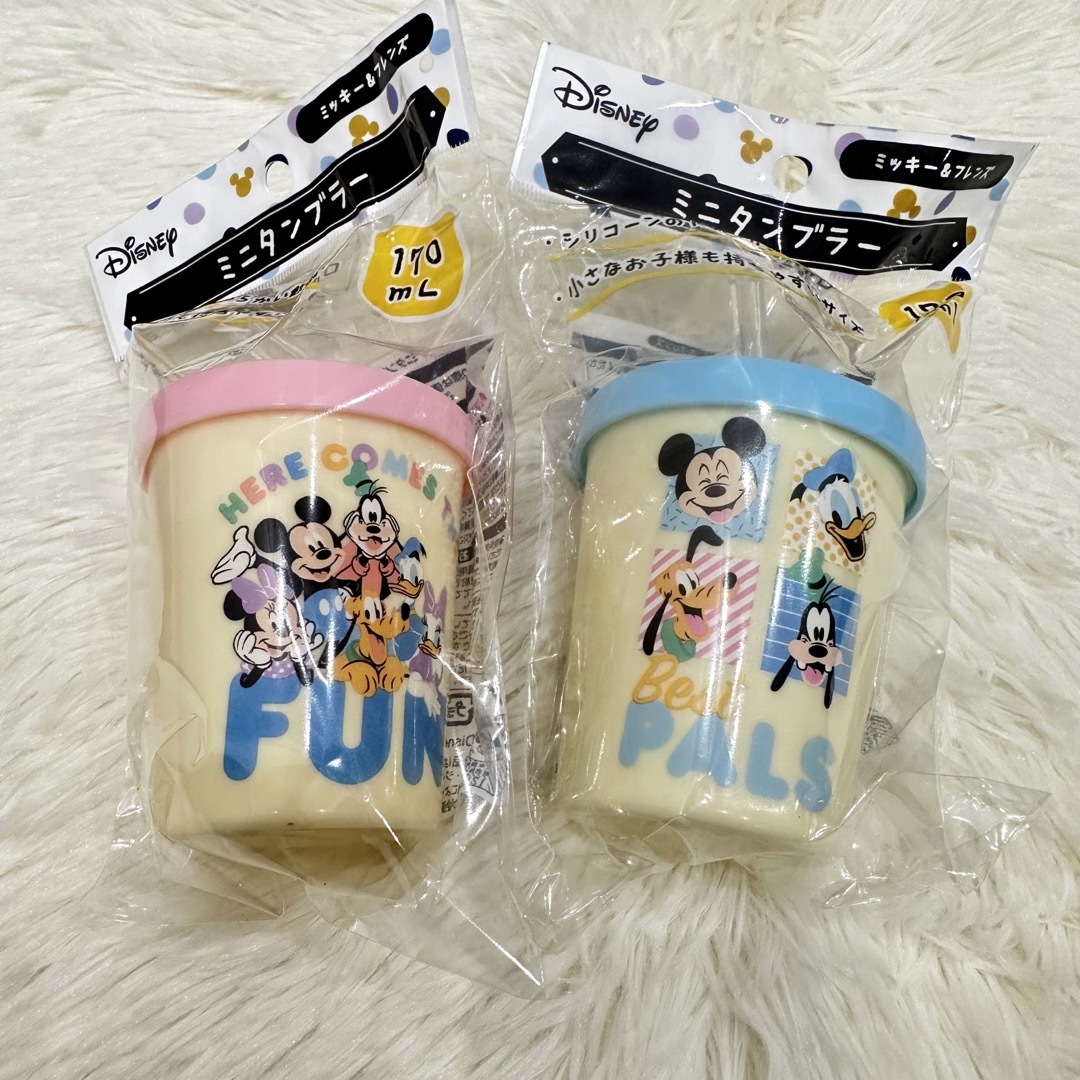 Disney(ディズニー)の新品未開封◇ ミッキーフレンズ ストロー付き ミニタンブラー 2個セット キッズ/ベビー/マタニティの授乳/お食事用品(マグカップ)の商品写真