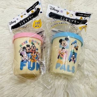 ディズニー(Disney)の新品未開封◇ ミッキーフレンズ ストロー付き ミニタンブラー 2個セット(マグカップ)