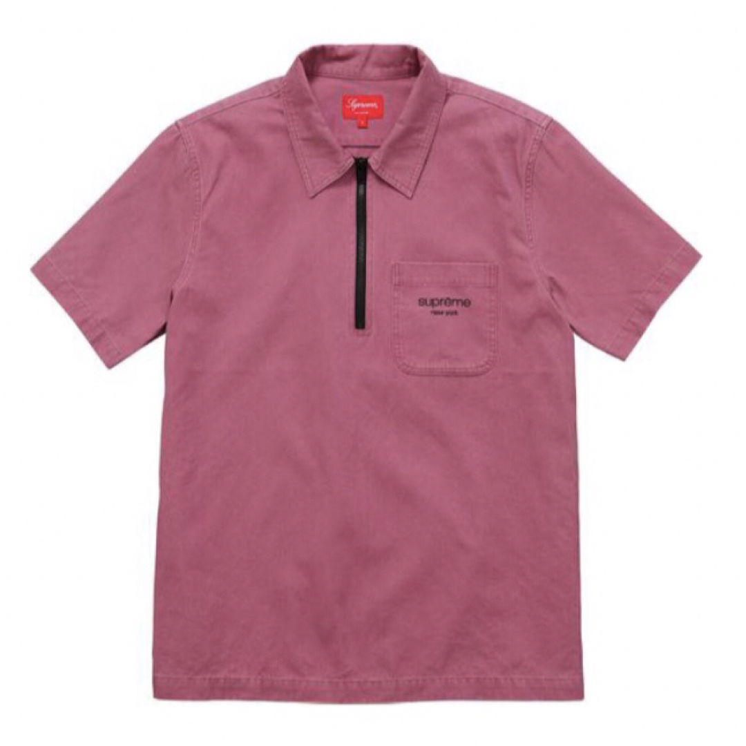 Supreme(シュプリーム)のSupreme Twill Half Zip Shirt メンズのトップス(Tシャツ/カットソー(半袖/袖なし))の商品写真