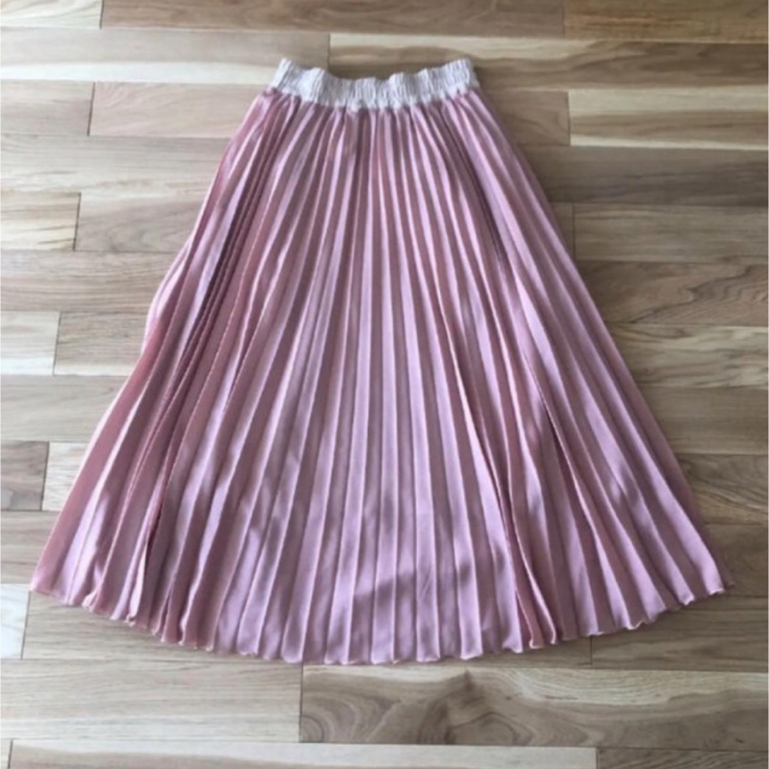 SNIDEL(スナイデル)のAnother Edition ピンク　プリーツスカート レディースのスカート(ロングスカート)の商品写真
