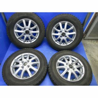 ユ）プレオ13インチ+BS　スタッドレス　145/80R13　ムーヴ(タイヤ・ホイールセット)