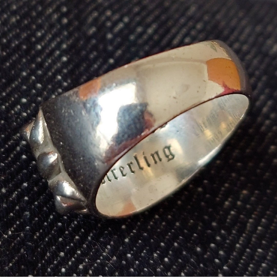 シルバー  フローラル  クロス  リング  パヴェ メンズのアクセサリー(リング(指輪))の商品写真