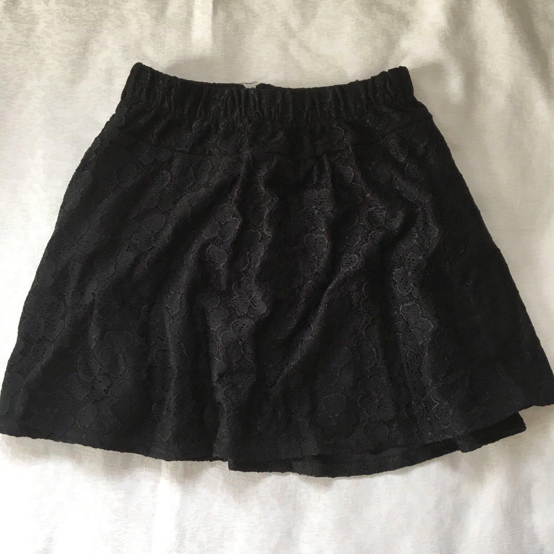 黒レース　スカート レディースのスカート(ミニスカート)の商品写真