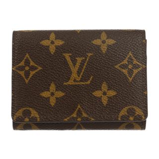 ルイヴィトン(LOUIS VUITTON)のLOUIS VUITTON ルイ ヴィトン  アンヴェロップ カルト ドゥ ヴィジット カードケース M63801 モノグラムキャンバス レザー  ブラウン   名刺入れ ビトン 【本物保証】(パスケース/IDカードホルダー)