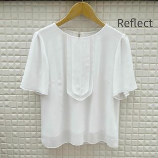 リフレクト(ReFLEcT)の美品♡リフレクト＊シフォンブラウス　フォーマル　オフィス　白　サイズ7(シャツ/ブラウス(半袖/袖なし))