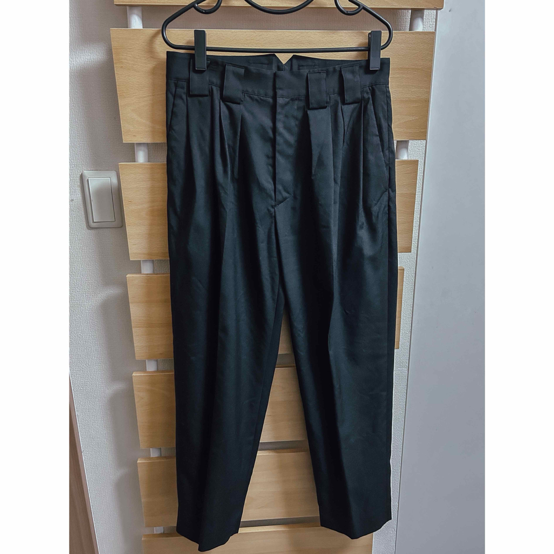 stein DOUBLE WIDE TROUSERS ブラック メンズのパンツ(スラックス)の商品写真