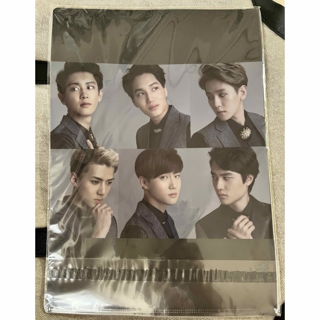 EXO(エクソ)のEXO グッズ　韓国　ファイル　クリアファイル エンタメ/ホビーのタレントグッズ(アイドルグッズ)の商品写真