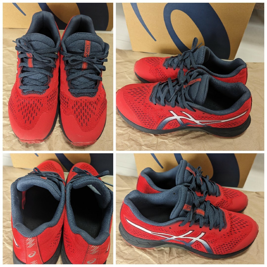 asics(アシックス)のasics スニーカー 24cm 24.5cm ３足セット キッズ/ベビー/マタニティのキッズ靴/シューズ(15cm~)(スニーカー)の商品写真