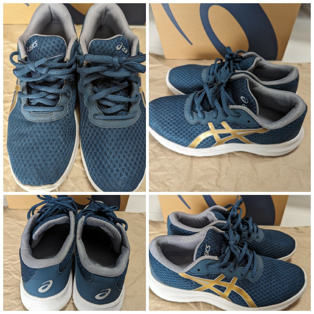 asics(アシックス)のasics スニーカー 24cm 24.5cm ３足セット キッズ/ベビー/マタニティのキッズ靴/シューズ(15cm~)(スニーカー)の商品写真