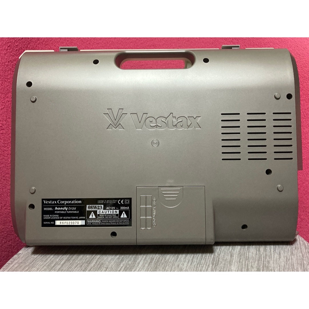 Vestax(ベスタクス)の最終値下！Vestax handy PORTABLE　ベスタクスターンテーブル 楽器のDJ機器(ターンテーブル)の商品写真